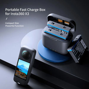 Charger Box Baterai Insta360 ONE X3 Dual Slot Battery Insta X3 Fast Charging
