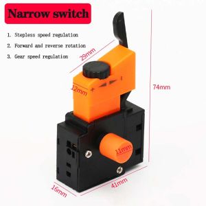 Electric Hand Drill Speed Control Trigger Button Switch Lock On Power FA2-4/6-1BEK