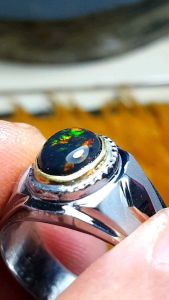 Kalimaya Black Opal Asli Banten Siap Pakai Jarong Jozz