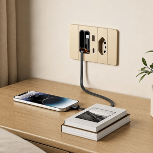 EXCES Sạc nhanh qua cổng USB 20W. Bảng điều khiển ổ cắm Brazil loại 118 Nhiều lỗ Với cáp có thể thu gọn. Ổ cắm sạc nhanh USB Ổ cắm đa lỗ Loại C Bảng điều khiển ổ cắm Trang chủ