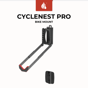 Squirrey CycleNest Pro On-Wall Bike Hanger Foldable 35kg Load Swivel Adjustable Length Space Saving