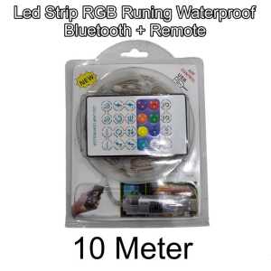 ✨Barang Ready✨ Toko Halo Lampu Led Strip Running RGB 10m & 5m Smart App Bluetooth + Remote colokan USB / Lampu Natal smart App Warna warni / Lampu strip Merah Putih Bendera Indonesia 17 Agustus Hari Nasional