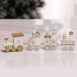 🚂Christmas 4 Knots Cartoon Train Ornament Decoration for Home Kids Gift Xmas New Year Festival Party Decor 圣诞小火车