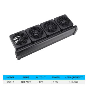 Emango Low Noise Chiller Marine Pond Cooler Cold Wind Chiller 1/2/3/4/5/6 head Mini Aquarium Cooling Fan Temperature Control