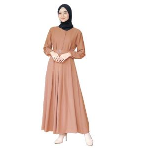 [COD] Gamis Wanita Polos Muslim Sandira Dress Ity crepe Sabuk Size XLXXL(JUMBO) BUSUI FRIENDLY
