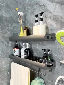 [OKLIFE. SG]No Drill Kitchen Organizer Shelves Set Self Adhesive Spice Rack Utensil Holder  & Pot Lid Rack