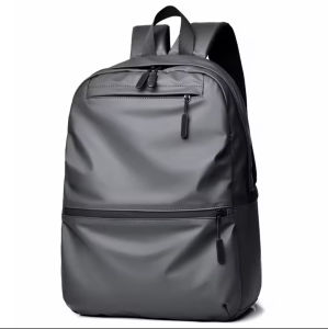 15.6 Inch Backpack Large Capacity Waterproof Leather Laptop Compartment Travel Leisure Bag Multifunction Casual and Travel