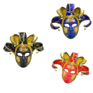 Mardi Gras Mask Masquerade Mask Jester Mask Venetians Comedy Mask Carnivals Mask Halloween Costume Mask for Women