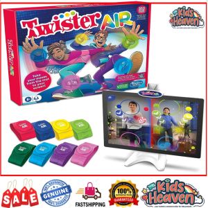 Hasbro Gaming Twister Air Game AR App Play Game with Wrist and Ankle Bands (100.0% Original)
