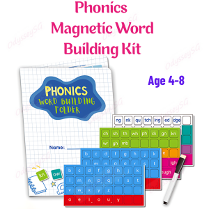 Magnetic Phonics Word Building Kit - 142 Tiles for Spelling & Reading | Educational Learning