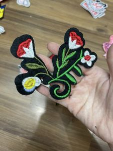Miếng Sticker Thêu Ủi hình hoa cao cấp