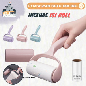 BISA COD - Sticky Roll Pembersih Bulu Kucing Anjing / Rol Pembersih Bulu Kotoran Pakaian Baju Kain / Clothes Dust Remover