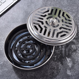 Portable Mosquito Coil Tray Pot Holder for Outside and Indoor Use