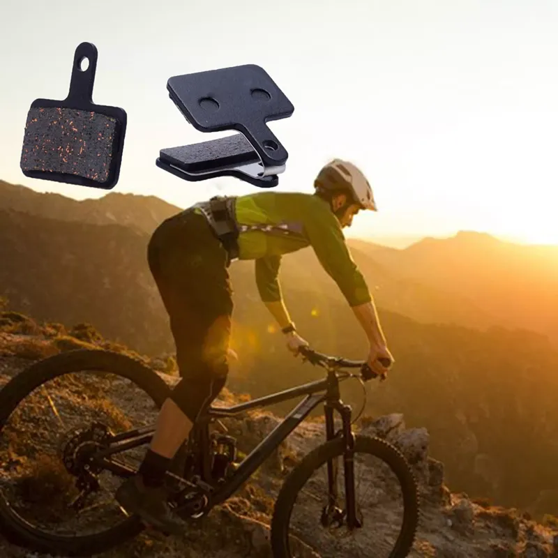 thumbnail image 2 of 2 Pairs Mountain Bike Disc Brake Pads – Compatible With Shimano M375, M445, M446 – Resin/Metal 2 of 5