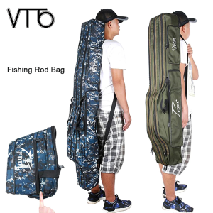 VTTO 120/130/150cm Fishing Rod Storage Bag Oxford Cloth Multifunctional 2 Layer Large Capacity