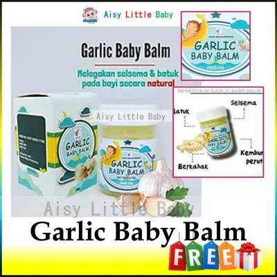 Garlic Baby Balm 30g by Susuk Manja – soothing balm for babies to relieve colds cough and congestion