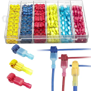 Quick Installation Wire T Tap Connectors Hassle frees Cable Connection set Cable Junctions 200pcs for Homes & Office Use