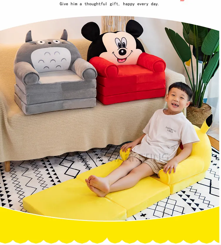 Children's folding shop couch bed