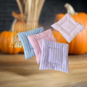 LEI ที่รองแก้วผ้าแบบเรียบง่ายแผ่นกันความร้อนสีครีมหวานแผ่นรองแก้วสำหรับตกแต่งโต๊ะของขวัญตกแต่งบ้าน