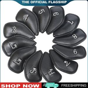 [CHAMAIR MALL]12pcs กอล์ฟคลับหัวหน้าผู้พิทักษ์ Pu Golf Club headcovers ตั้งชุดป้องกันการกันน้ำของกอล์ฟสโมสรกันน้ำ