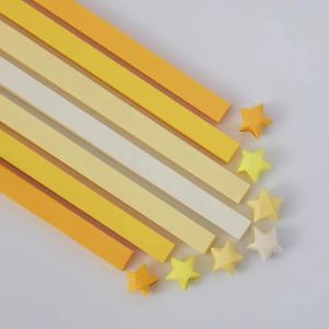 540pcs Lucky Star Kertas/Origami bintang/Kerajinan Tangan Origami/ Kertas Strip Quilling Paper Gradient Color/lucky star craft handmade