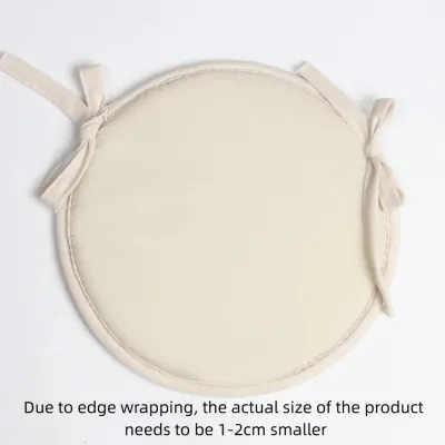 ONTOSTORE90RE8 Thickened Sponge Round Chair Pad 3030CM Washable Seat Pad Cover Simple Design Candy Color Circular Chair Cushion Garden Patio Kitchen Office