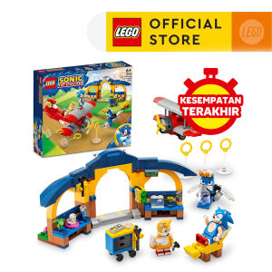 LEGO Sonic the Hedgehog 76991 Tails’ Workshop and Tornado Plane (376 Pieces) Balok Mainan Anak (6 Tahun+)