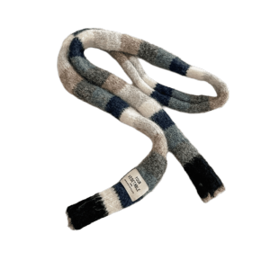 ROIO Harajuku Style Y2K Striped Scarf Rainbow Color Collocation Clothing Accessories Long Narrow Scarves Cute Sweet Cool Stripe Shawl Girl