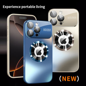 New Titanium Metallic Luxury Matte Case For iPhone 16 15 14 Plus 13 12 11 Pro Max For Magsafe Glass Lens Camera Protection Cover