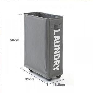 Perfect Life Foldable Sundries Oxford Laundry Basket Belt Slips Closely