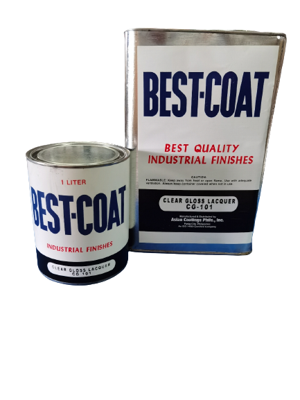 BEST COAT Clear Gloss Lacquer sizes Liter and Gallon