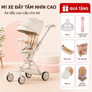 Xe đẩy gấp gọn MiniBear Pro M1 Nhật Bản cao cấp 2 chiều cao cấp điều chỉnh ngồi nằm 175° có màn che chống nắng