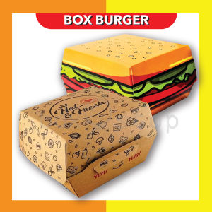Box Burger - Dus Burger - Tebal & Full Laminasi