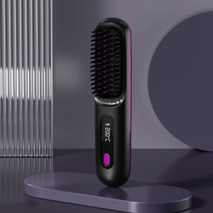 FOCANO Wireless Hair Straightener Comb Portable Electric Cordless Hair Straightening Comb