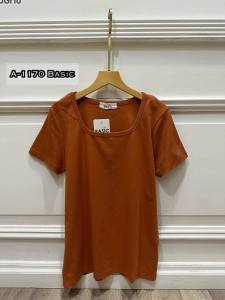 KAOS POLOS WANITA BASIC A-1170 LD 96 CM FIT TO SIZE M - L BISA COD