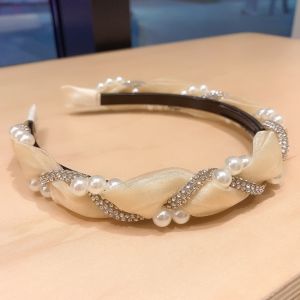 Thời trang Hàn Quốc Twist Băng đô đính đá Thanh Lịch Băng-đô Hairband Hoop Phụ Nữ Phụ kiện tóc Cho Cô Gái