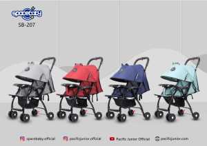 Kereta Dorong Bayi Spacebaby SB207 New Born-25kg Multi Posisi Stroller Baby Murah // sb 338