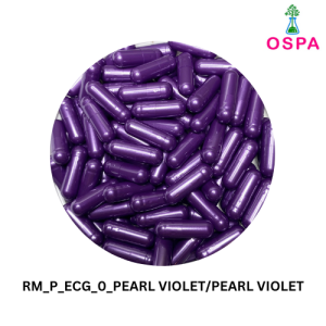 1000pcs Size 0 Pearl Violet / Pearl Violet Color OSPA High Quality Empty Gelatin Capsule