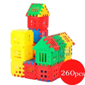 Kids Puzzle Toy Baby House Building Blocks 方块拼插积木组装 3-6 years old Educational Toy DIY Assembling Children Permainan WeBuild