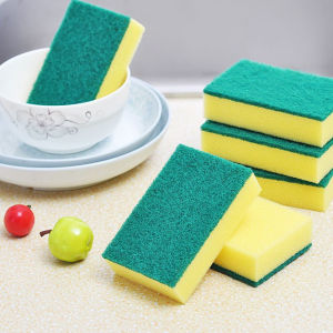 Cọ Chà Xoong Nồi Có BÚI SẮT KHÔNG GỈ Có Tay Cầm Cán Dài Tiện Lợi - Dụng Cụ Cọ Rửa Chén Bát Xoong Nồi Bếp Ăn / Miếng Rửa Bát Chà Nồi Cán Dài