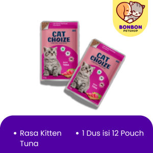 Cat Choize Dus isi 12 Saset CC Pouch Dus 12 Pouch Makanan Basah Kucing Sachet Cat Choize Pouch