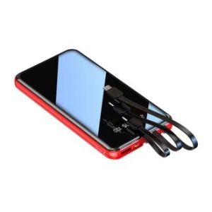 【Ready Stock】 30000mAh Power Bank Portable 100W powerbank Fast Charging Full Screen Built-in 3 Cables Powerbank External