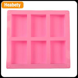 【2-3 days delivery】 6 Cell Rectangular Silicone Soap Mold For Homemade Decorative Soap Making Mould