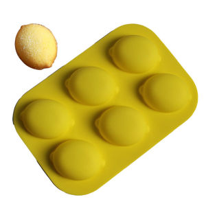 Khuôn bánh silicone hình chanh 6 lỗ mới khuôn bánh mousse pudding thủ công khay đá sô-cô-la khuôn trái cây dụng cụ làm bánh 2026
