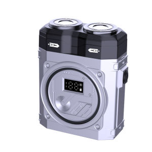 Magnetic Dual-Head Electric Shaver for Men PortableElectric Razor Fully Washable Rechargeable Beard Trimmer [ Free Shipping ]