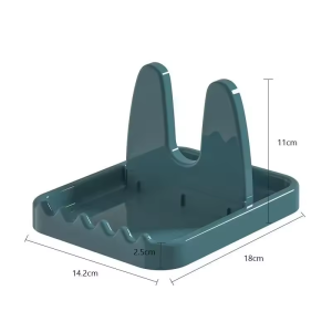 Foldable Shelf Spoon Stir-Frying Spatula Holder Multi-function Kitchen Spoon Rest Pot Cover Lid Storage Rack