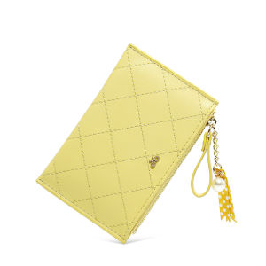 MINGKEกระเป๋าสตางค์กระเป๋าใส่เหรียญบัตรสำหรับผู้หญิงซิปPearl Chain Miniพู่เย็บปักถักร้อยแฟชั่นสไตล์เกาหลี