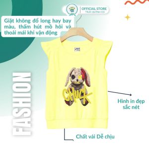 Áo Thun Bé Gái In Hình Thỏ Bông - Món Quà Ngọt Ngào Cho Bé Yêu (12kg-34kg)