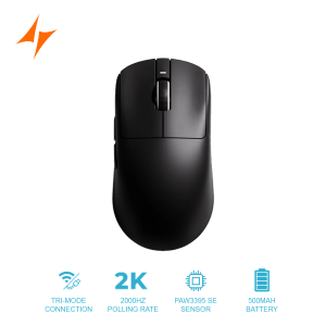 ATK VXE Dragonfly R1 SE+ White Wireless Gaming Mouse Lightweight 2.0 oz (55 g) Pixart PAW3395 SE