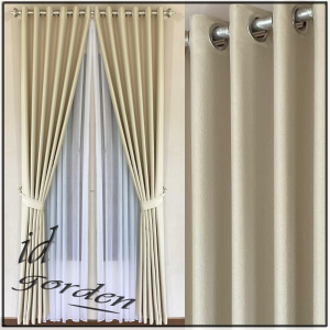 Gorden motif minimalis serat polos murah tapi mewah